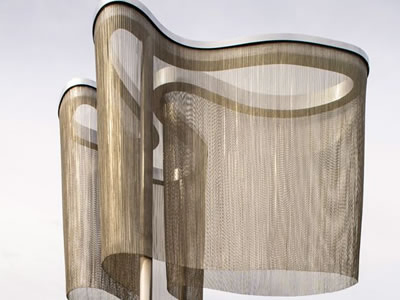 Versatile Silver Metal Coil Drapery for DIY Home Projects