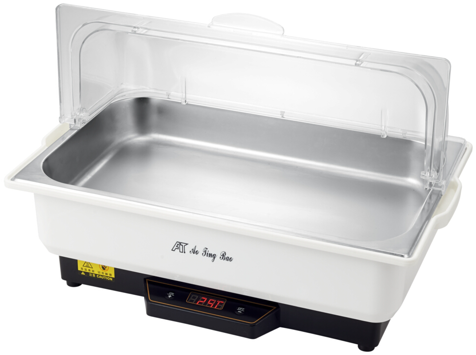 Commercial Kitchenware Electric Buffet Soup Food Warmer Heater Stove Chafing Dish