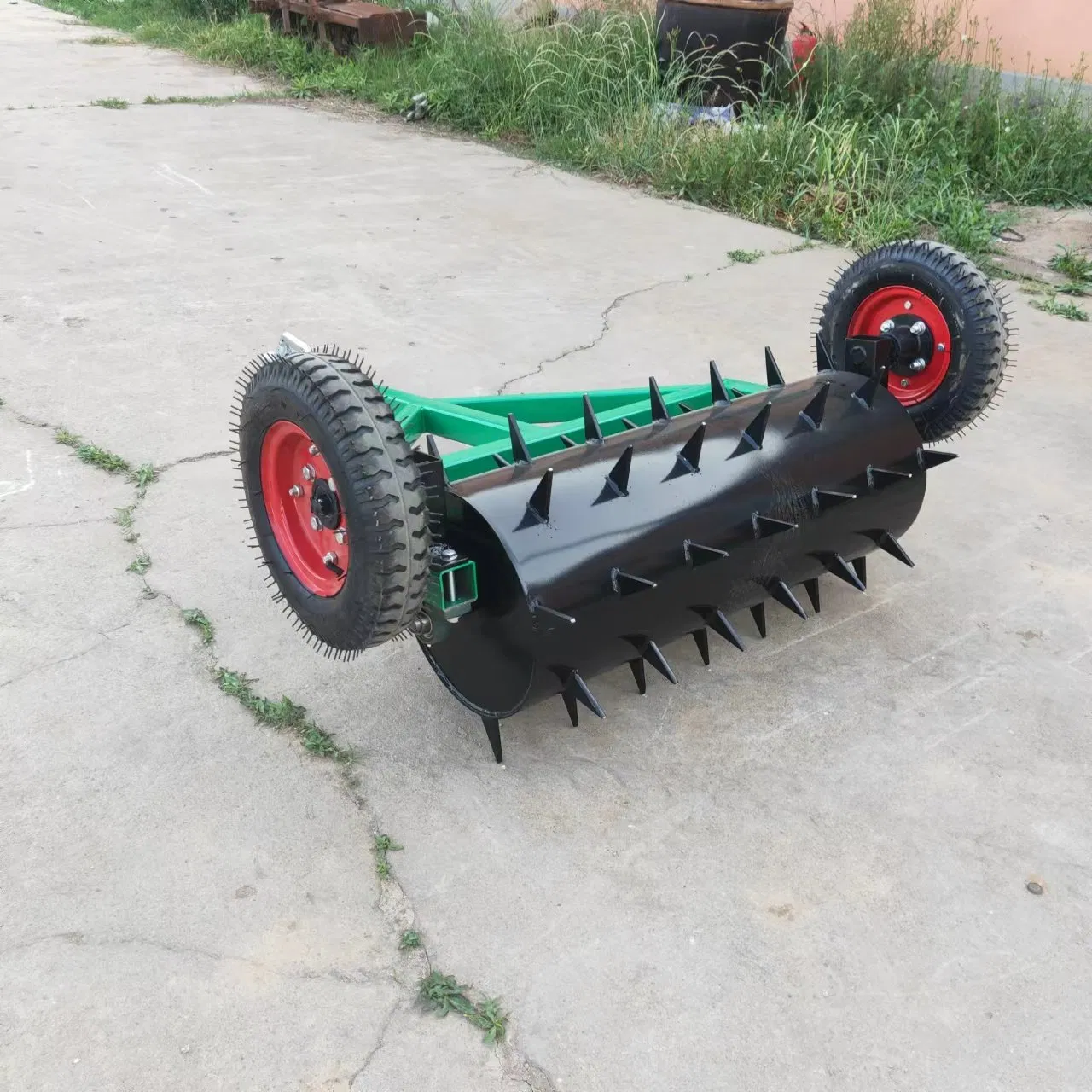 Lawn Spike Aerator Tow Behind Aerator with Wheels