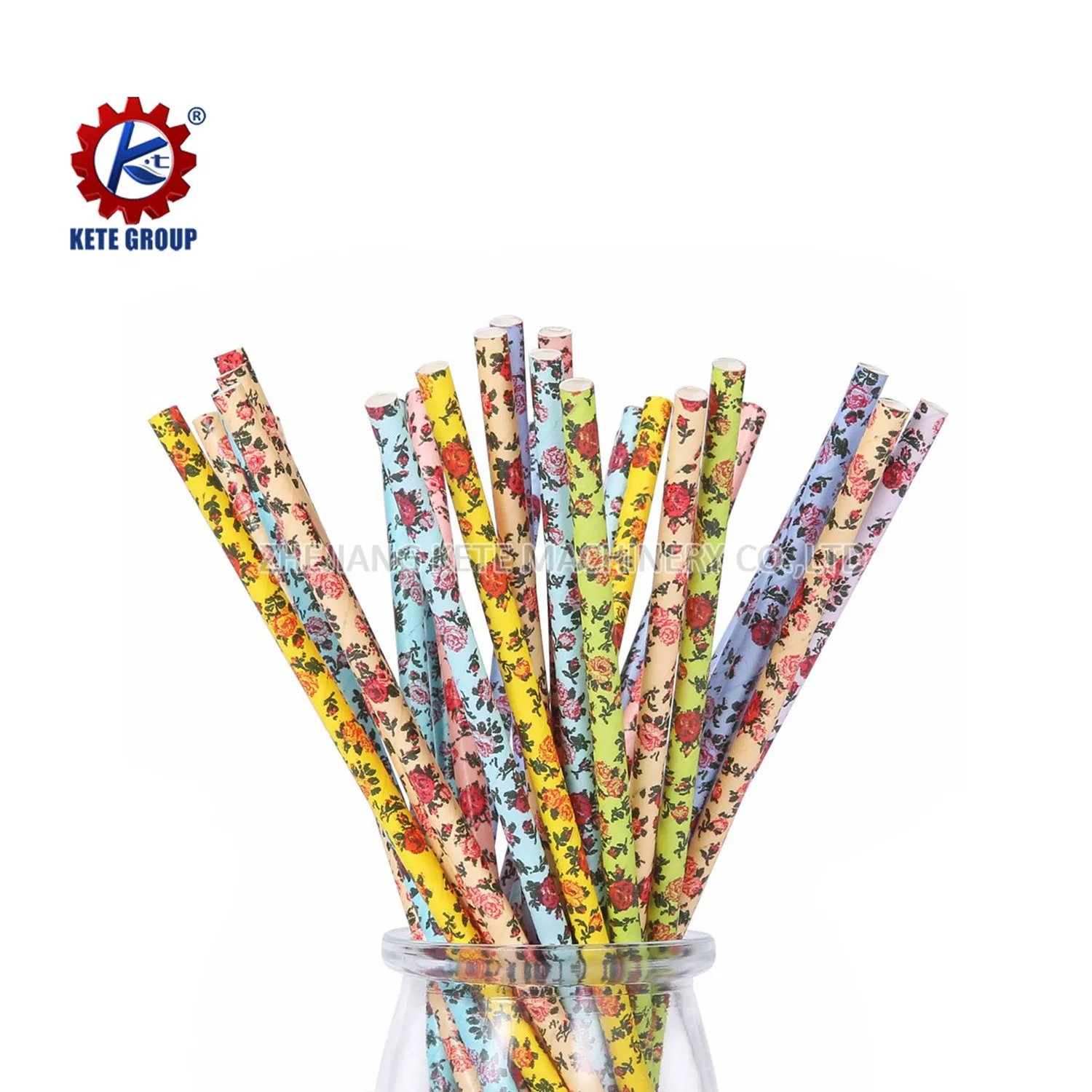 Biodegradable Paper Straws 6mm 8mm 10mm 12mm Sharp End Bubble Tea Paper Straws