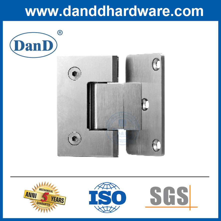 Wall Mounted Stainless Steel Frameless Shower Door Hinges for Bathroom