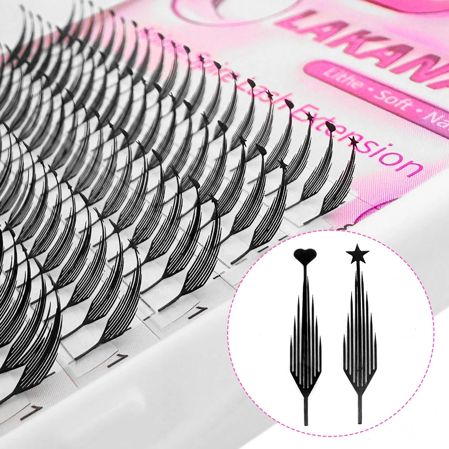 Handmade Korea PBT Fiber New Premade Fans Pointy Base Spire Eyelash