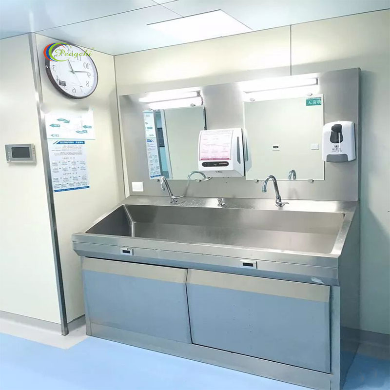 Seamless Welded Operating Room Medical Handwashing Sink, No Dead Angle for Bacteria