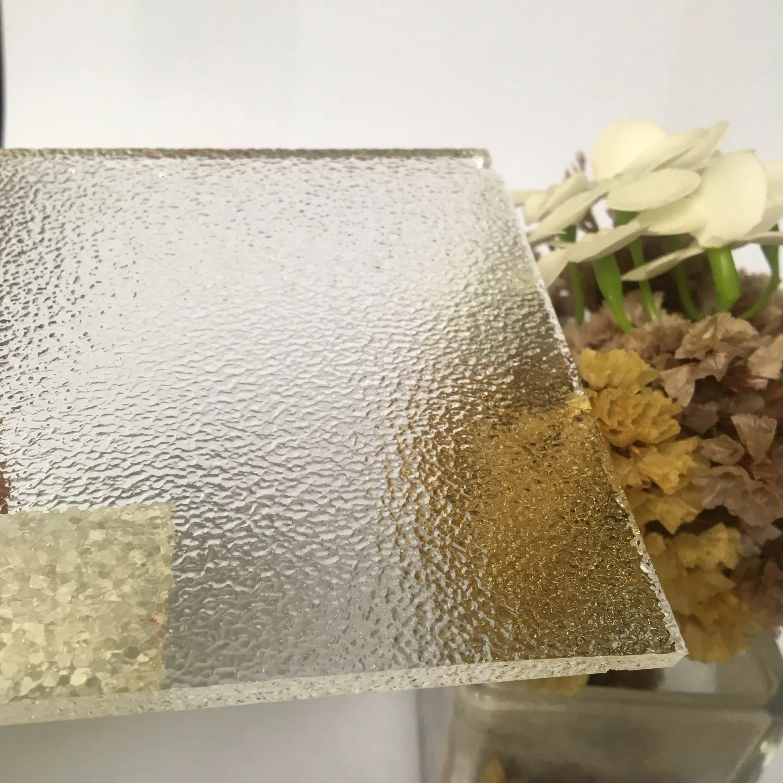 3mm-8mm Clear Figured Architectural Floral Kasumi Pattern Glass