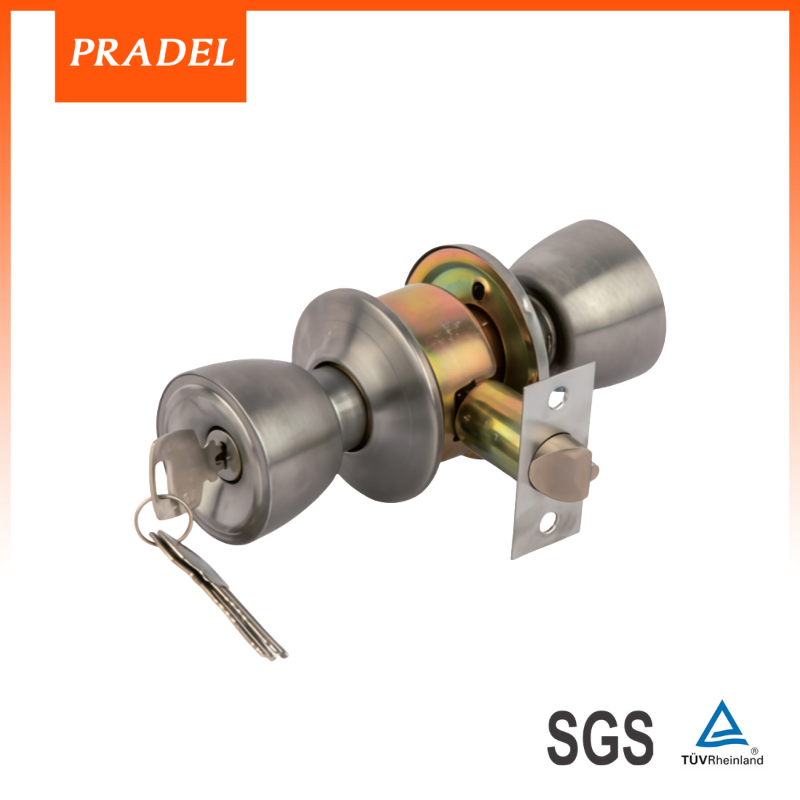 Modern Style Bathroom Cerraduras Para Puerta Round Handle Door Knob Passage Privacy Bathroom Door Lever Lock Set