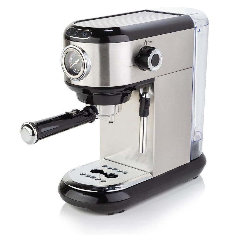 Household Stainless Steel 2 Filters Espresso Coffee Machine