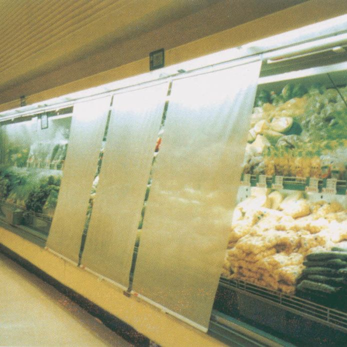 Night Cover Curtain for Refrigerator Commercial Fridge Night Blinds to Keep Food Fresh Freezer Blind for Supermarket Showcase