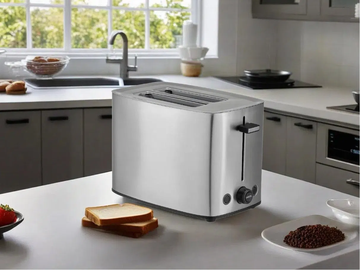 Sleek 2-Slice Stainless Steel Toaster for Perfect Toast Every Time
