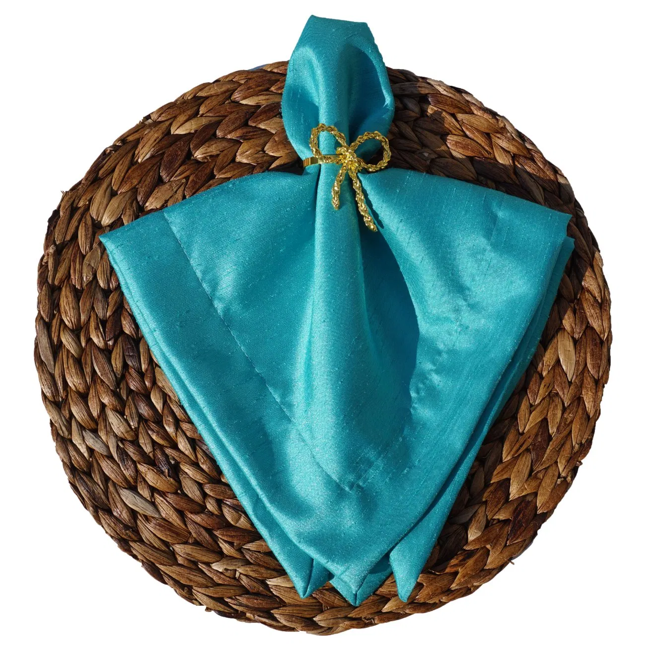 Auqa Luxurious Slub Satin Fabric Collection Table Cloth for Table Satin Napkin Cloth