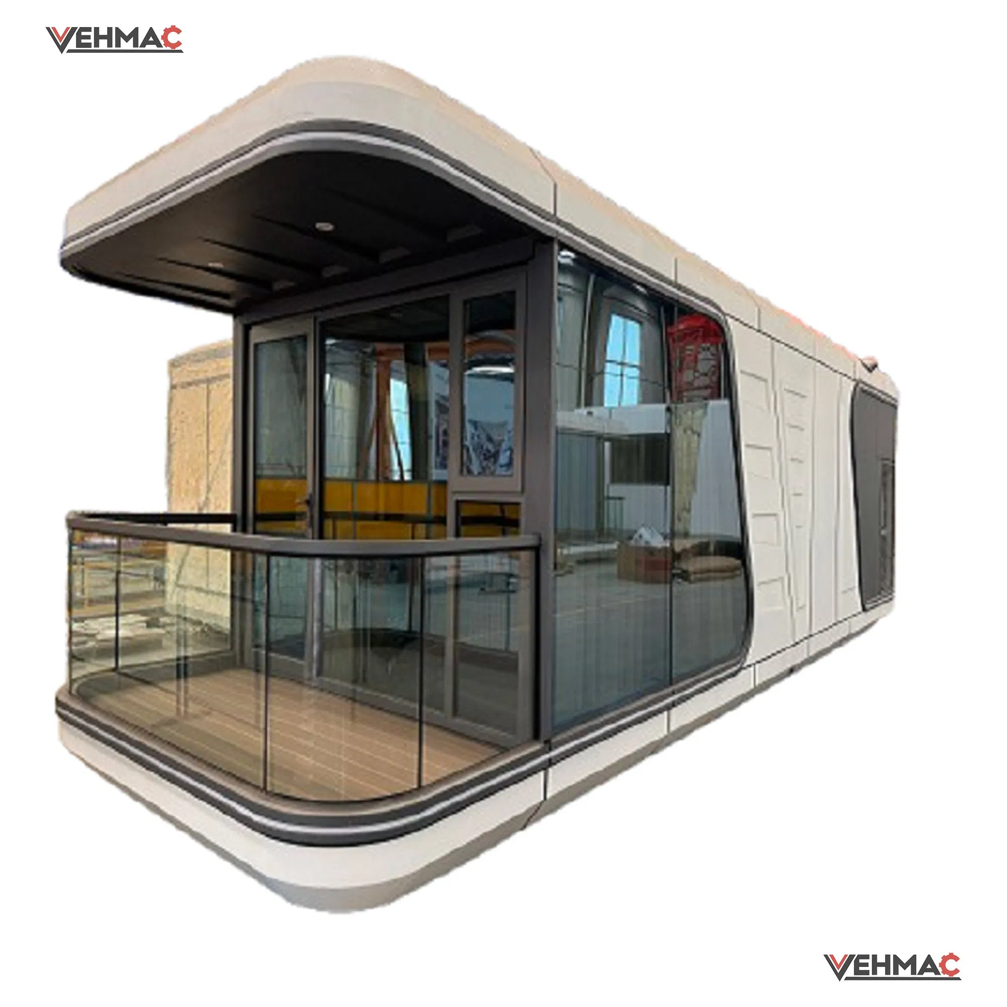 Customized Mobile Tiny House Modern Vacation Hotel Space Capsule with Double Bed for Sale