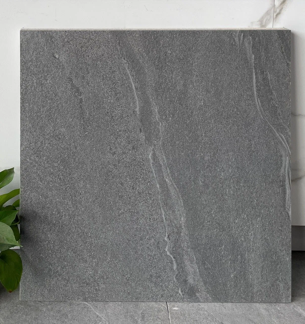 Rough Surface Gray Color Porcelain Floor Tile for Bathroom, Kitchen, Veranda Area