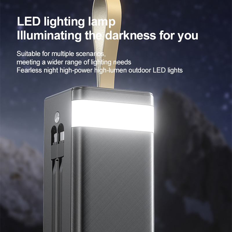 Портативный Power Bank 30000-60000 mAh с солнечной панелью