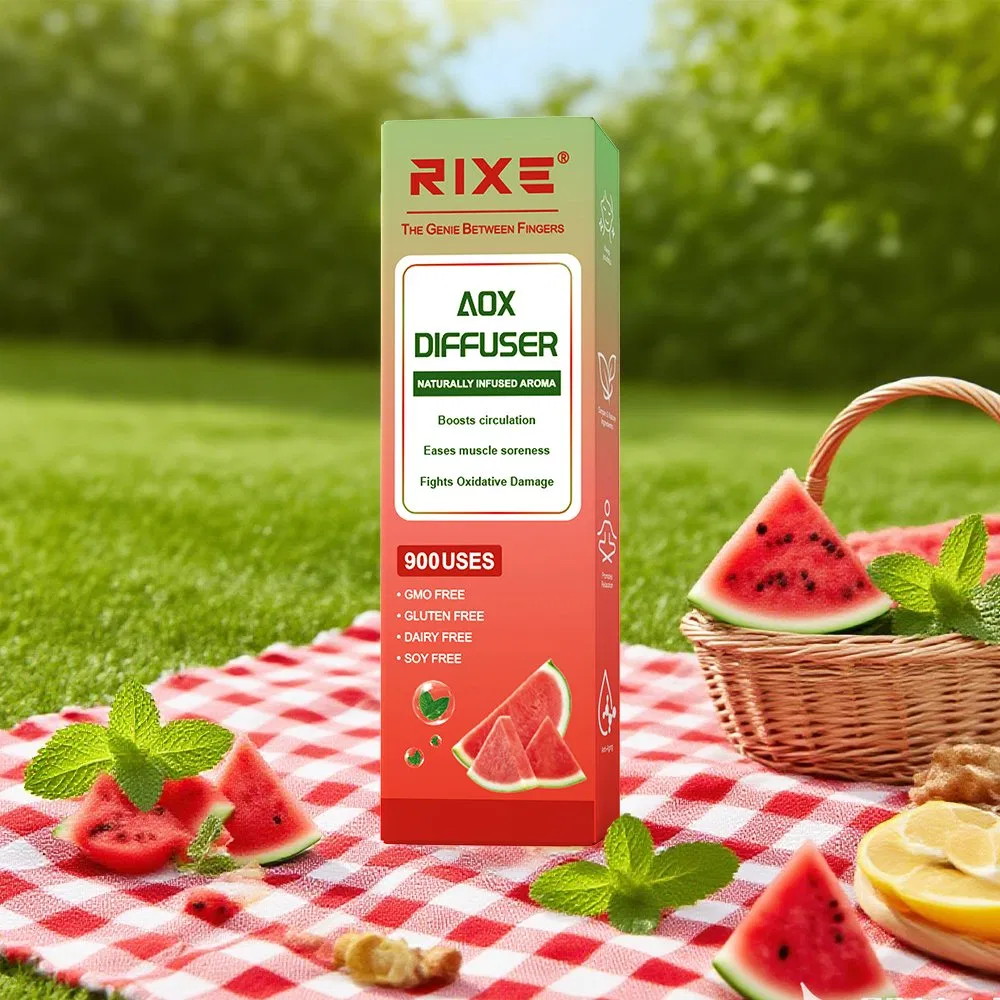 Customizable Herbal Diffuser Pen for Vitality and Calmness. Watermelon Disposable Herbal Diffuser Pen for Stress Relief and Energy