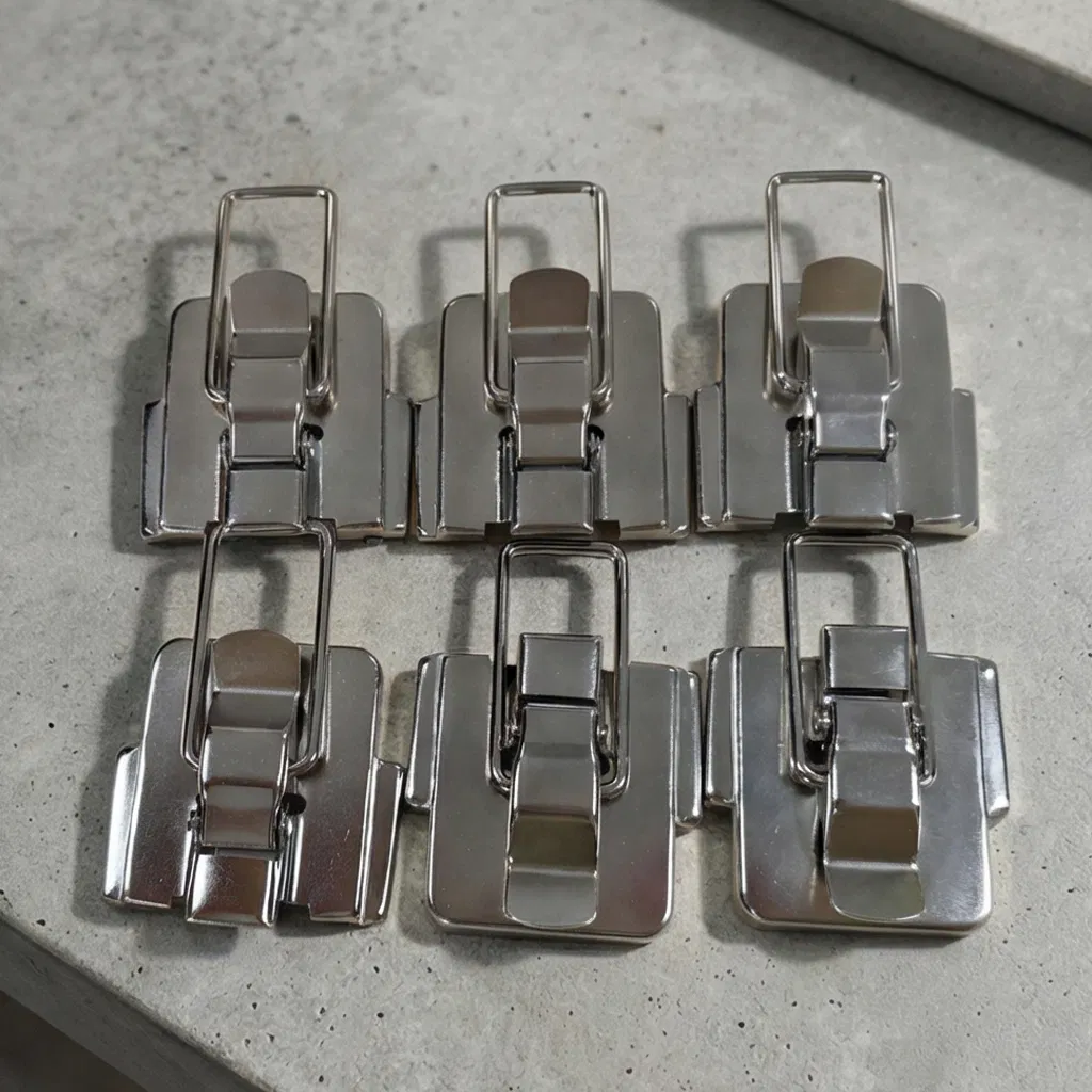 Custom Size Nickel Plated Metal Latch Strike Bottoms Parts - Furniture Parts OEM