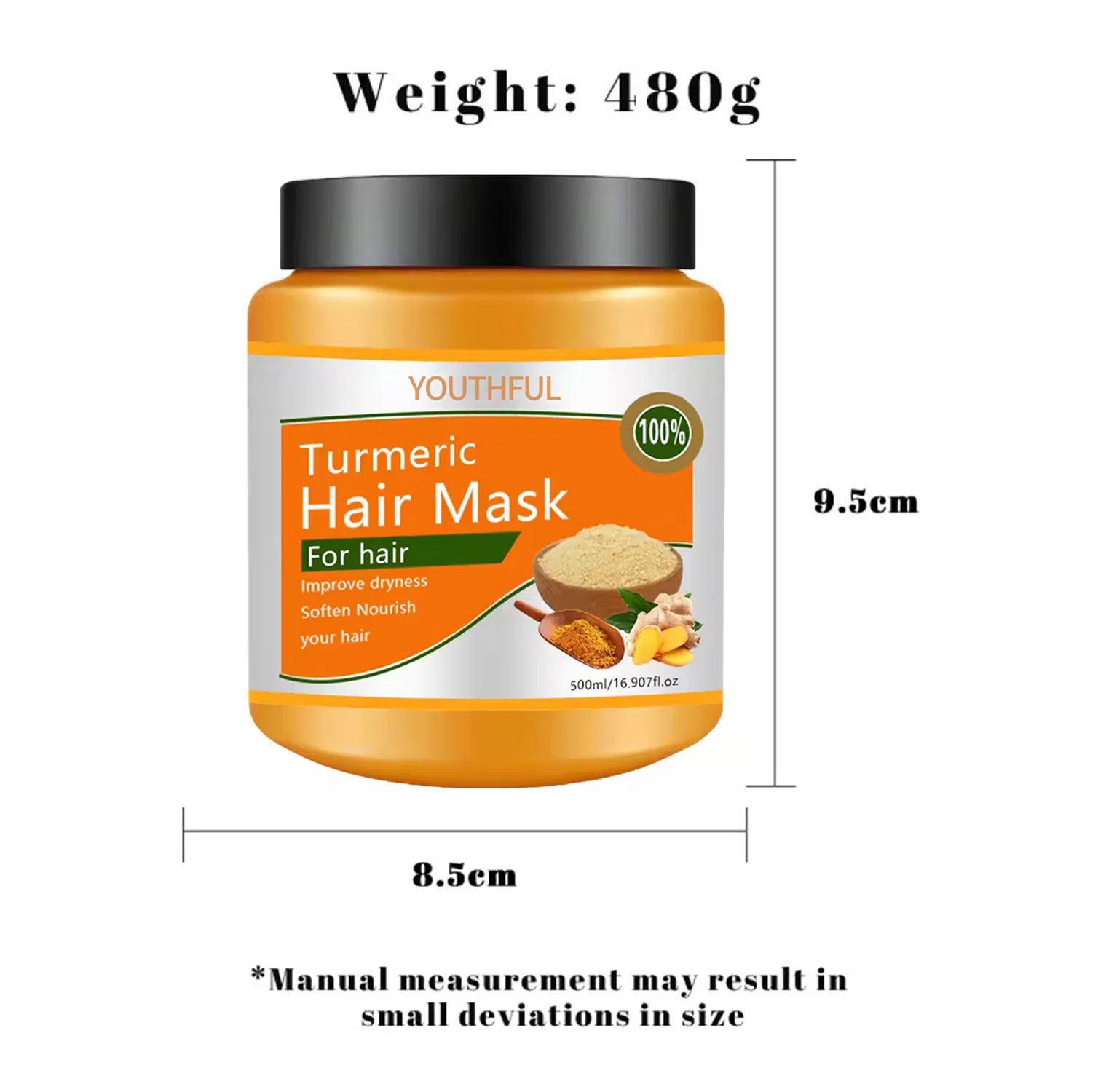 500ml Anti Split Ends Ginger Natural Restorative Hair Mask