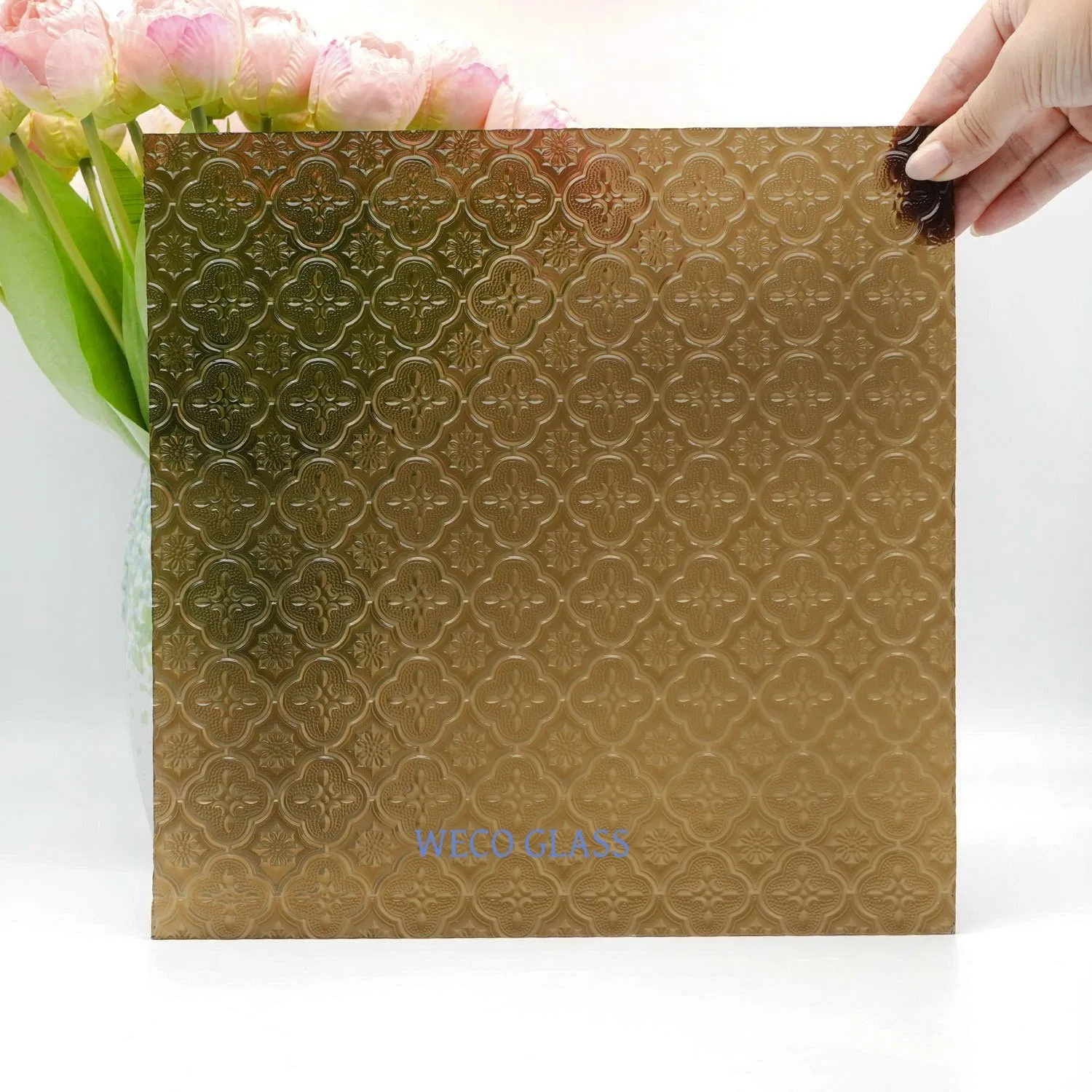 6 mm Clear /Colored Ultra Clear Patterned Figured Glass for Decorative