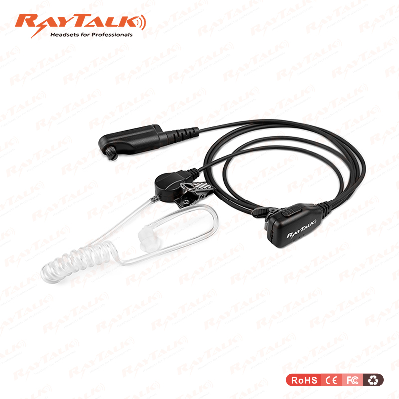 2 Wire Surveillance Kit Earpiece Acoustic Tube for Motorola Radio Cp040 Dp1400 Cp140 Cp200