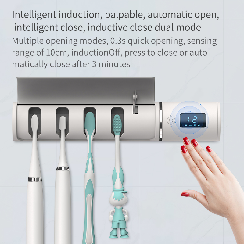 Custom OEM UV Toothbrush Sterilizer Multi Function Toothbrush Holder UV Toothbrush Holder