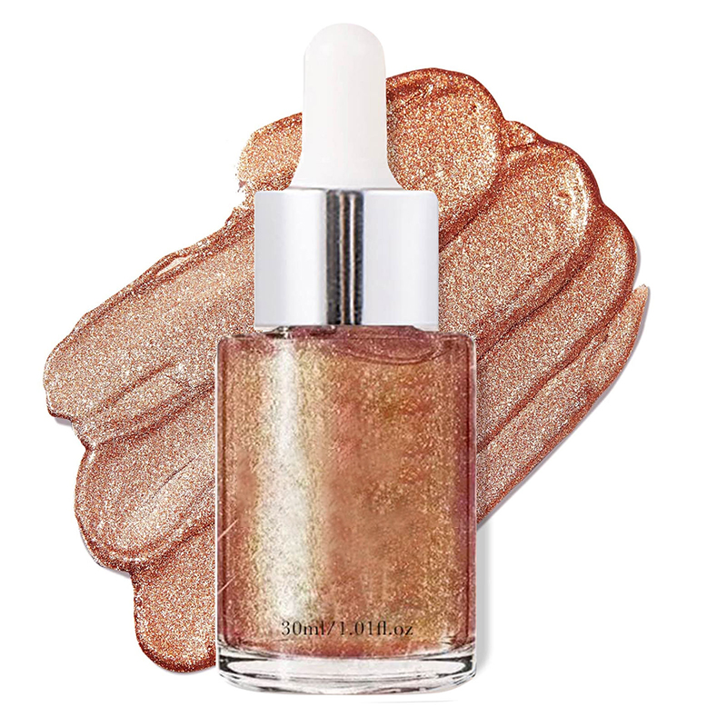 Beauty Cosmetics Skin Care Label Liquid Highlighter Makeup Body Shimmer