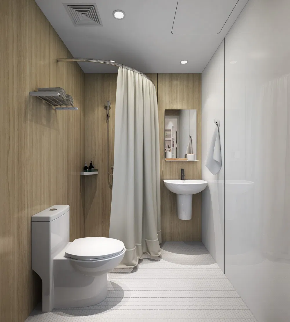 High-End Custom SMC Complete Prefab Bathroom Production Line in China Factory