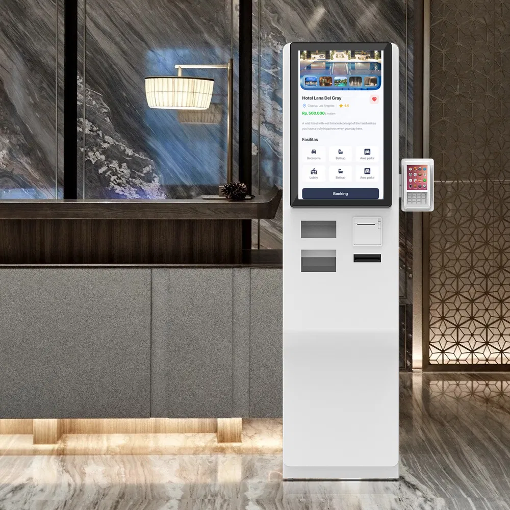 23.6 Inch Floor Standing Foreign Exchange Payment Terminal Kiosk