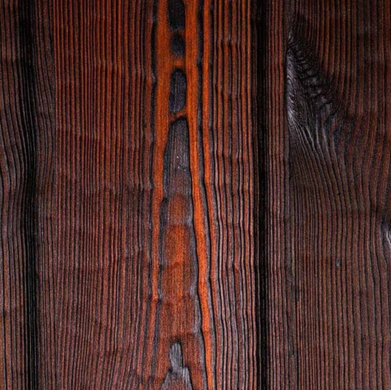 Tailored- Design Color Eco-Friendly Cost Effective Brushed Embossedpattern Wall Panels Knot Free Thermowood Shou Sugi Ban for Residential and Commercial