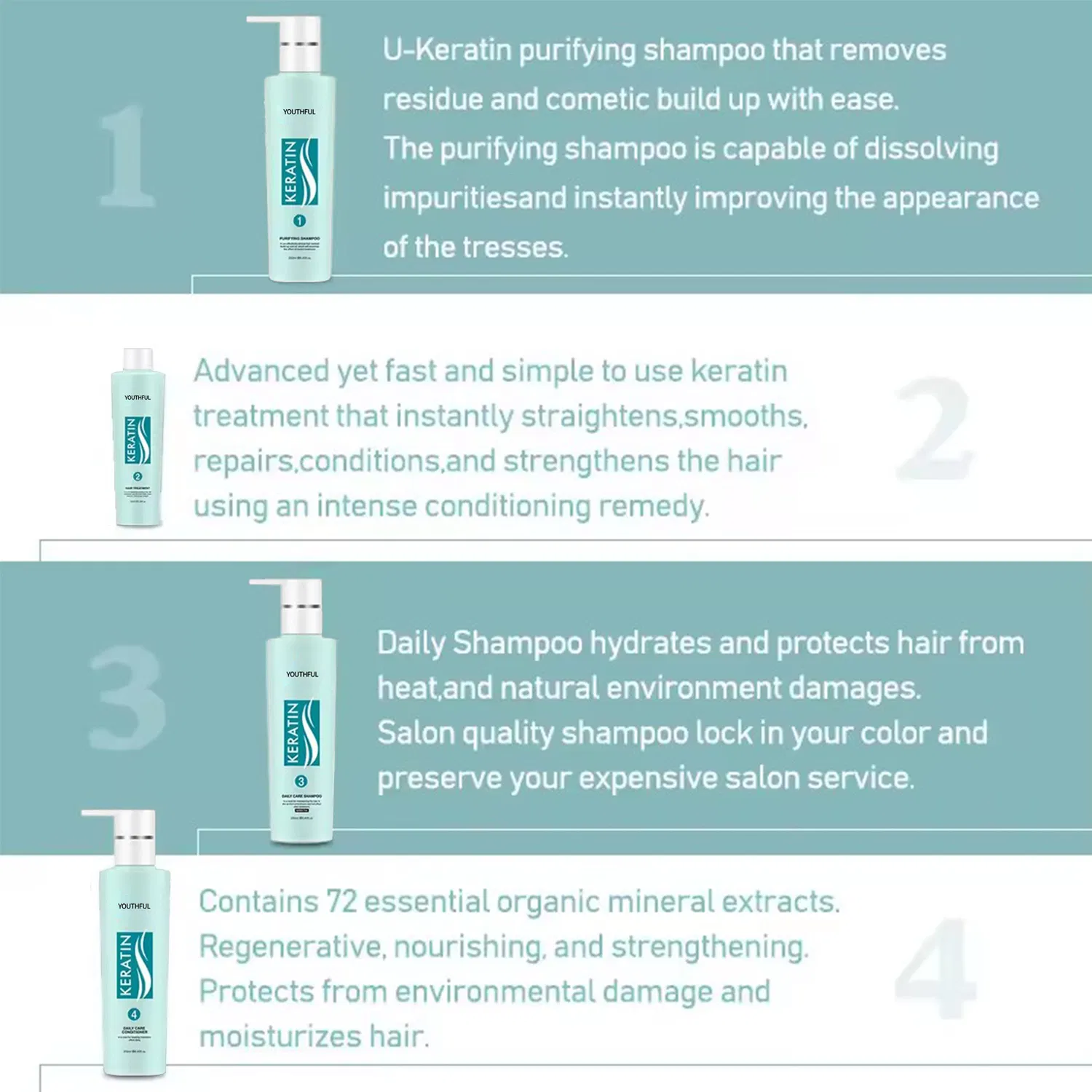 Organic Herbal Rinse off Moisturizing Keratin Hair Conditioner
