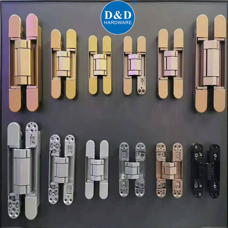 OEM Hardware Fitting Euro 3D Adjustable Heavy Duty Self Closing Concealed Cross Invisible Hidden Folding Conceal Wooden Metal Cabinet Furniture Door Hinges