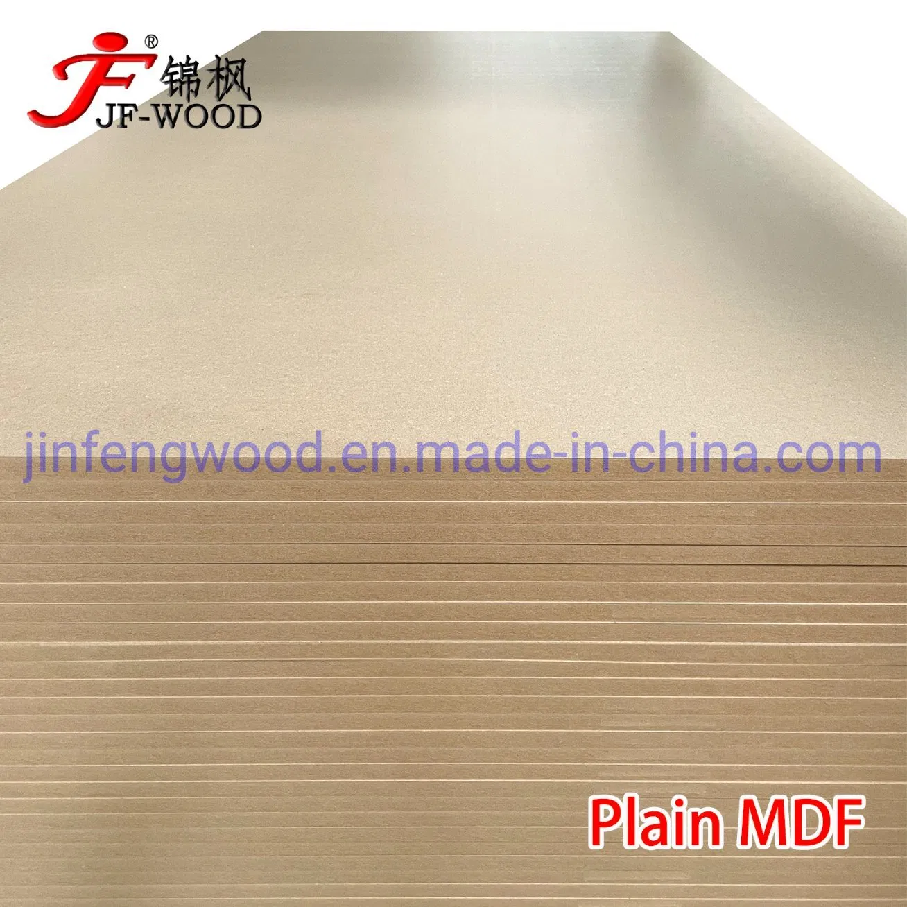 Fire Rated Hmr High Moisture Resistance MDF Waterproof MDF Normal MDF Raw MDF Board Plain MDF