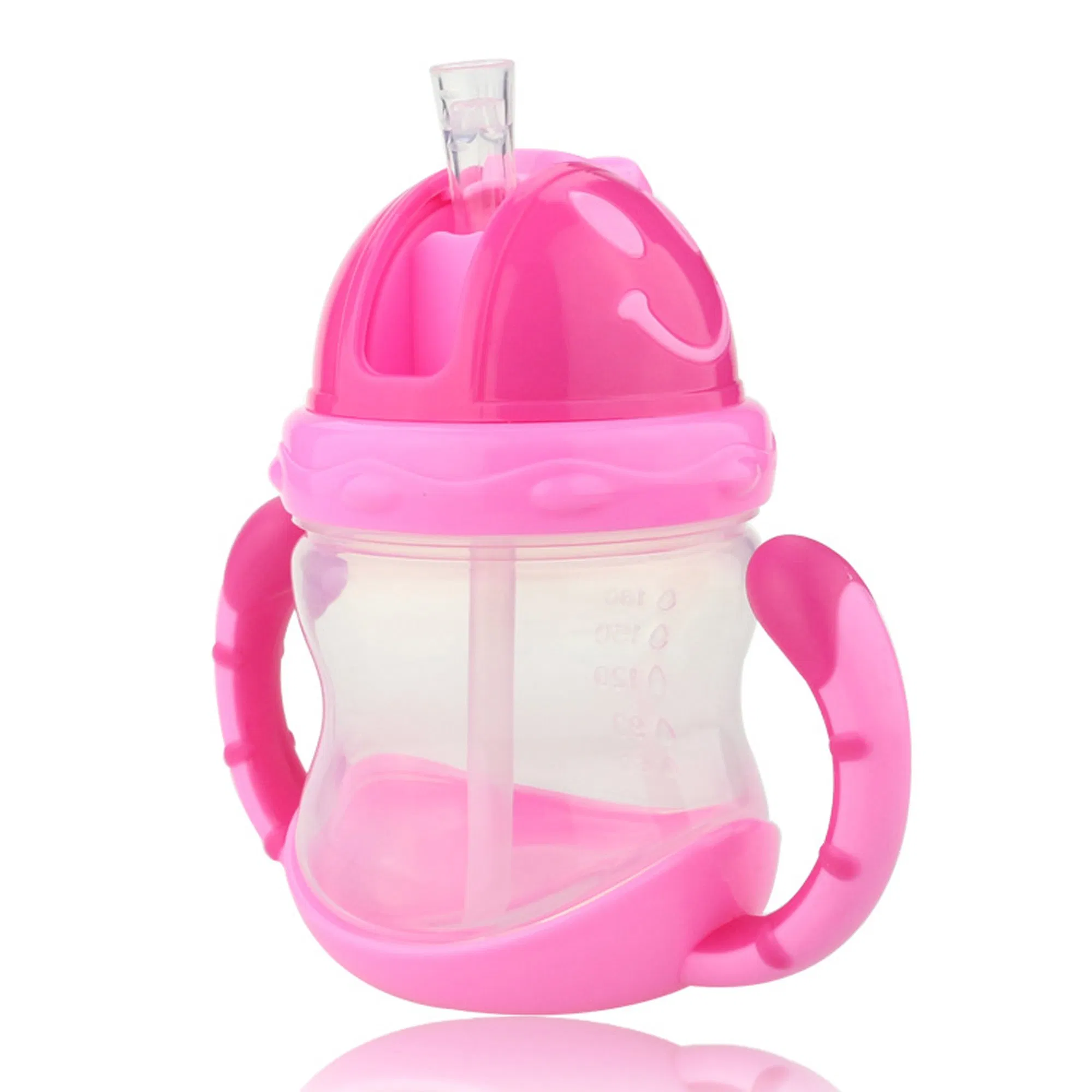 Click Lock Weighted Straw Cup 7 Ounce Blue Green Pack of 2 Sippy Cups