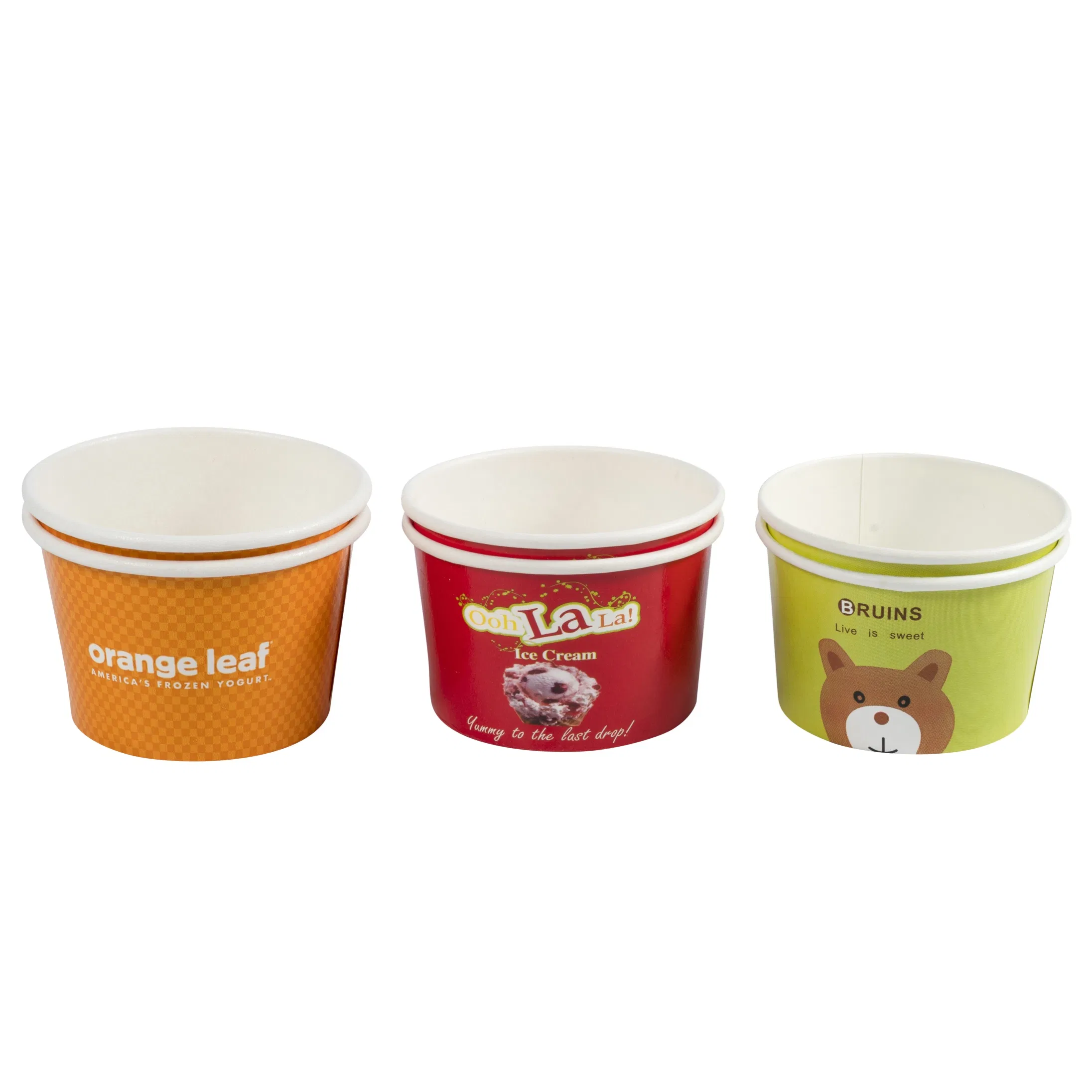 Eco Friendly Kraft Paper Bowls Takeaway Food Packaging Cup Bowl Kraft Paper Soup Bowls with Lids