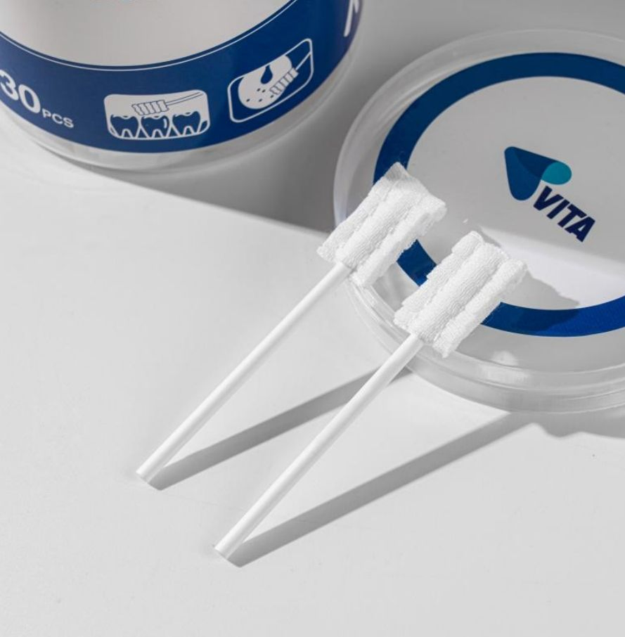 Kids' Disposable Oral Cleaner Hygiene Cotton Toothbrushes - 30 Pack