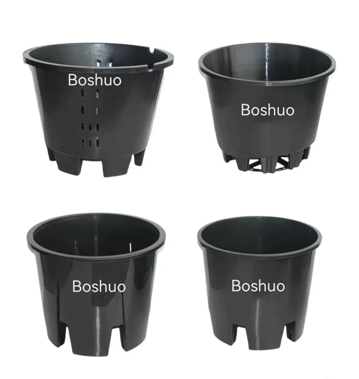 Горшок для растений 25-40 л, круглый, черный