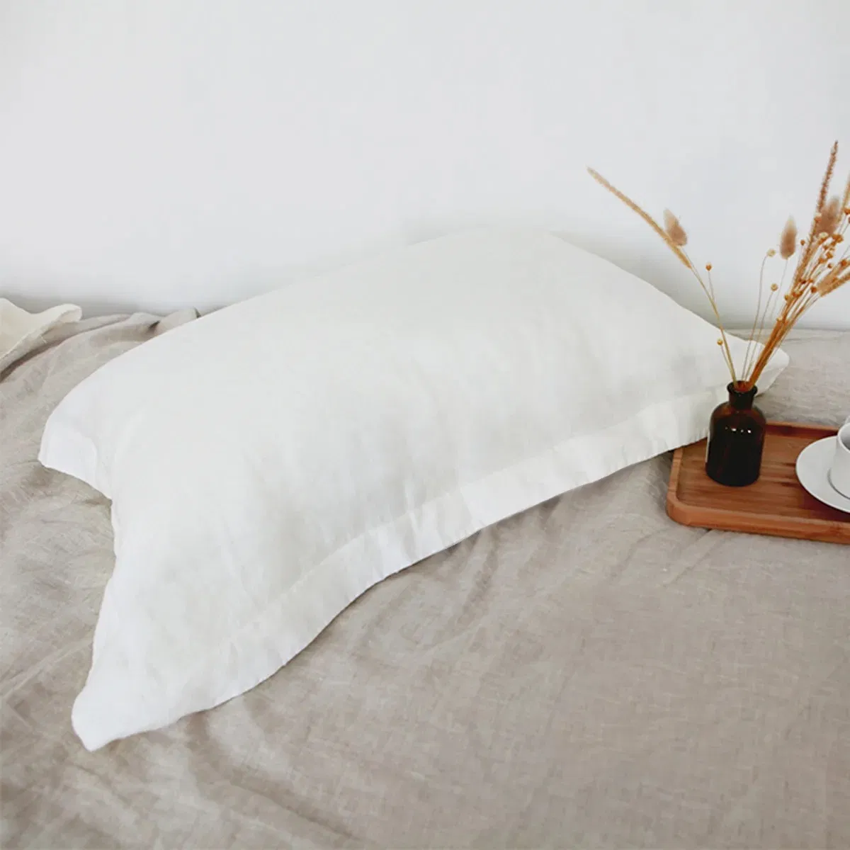 High Quality Flax Cotton Blend Soft Breathable Duvet Cover Set