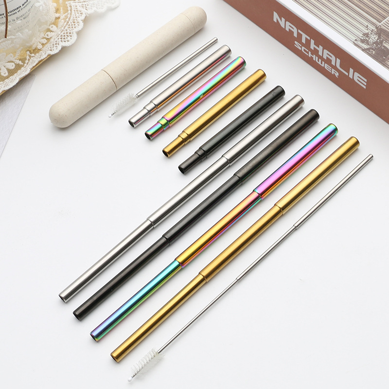 Food Grade Approved Stainless Steel Straws Reusable Metal Drinking Straws
