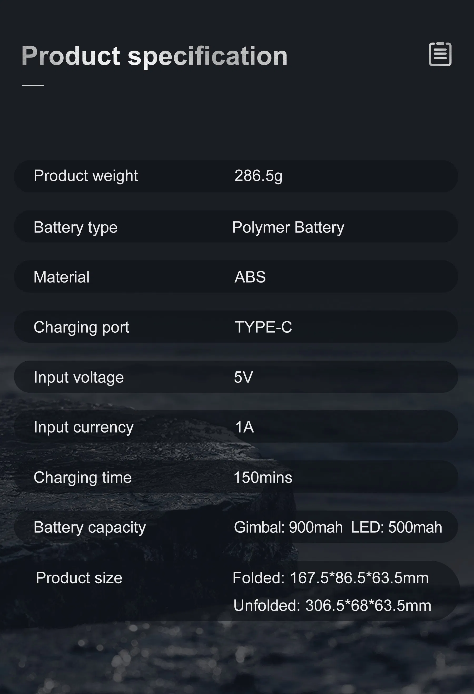 Стабилизатор MX-A10-1 Bluetooth, черный