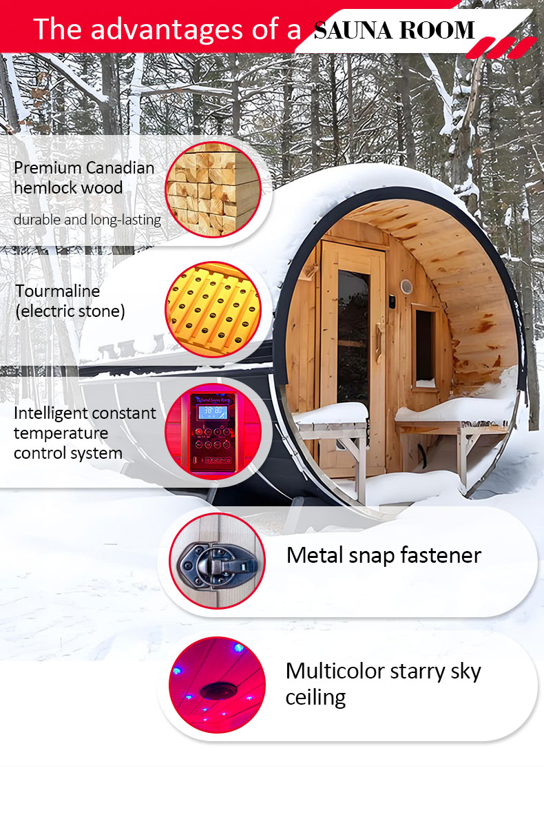 Energy Efficient Infrared Sauna Cabin for Home Sauna Room with Heater Room Sauna System Steam Room Infrared Sauna Room Home Outdoor Sauna