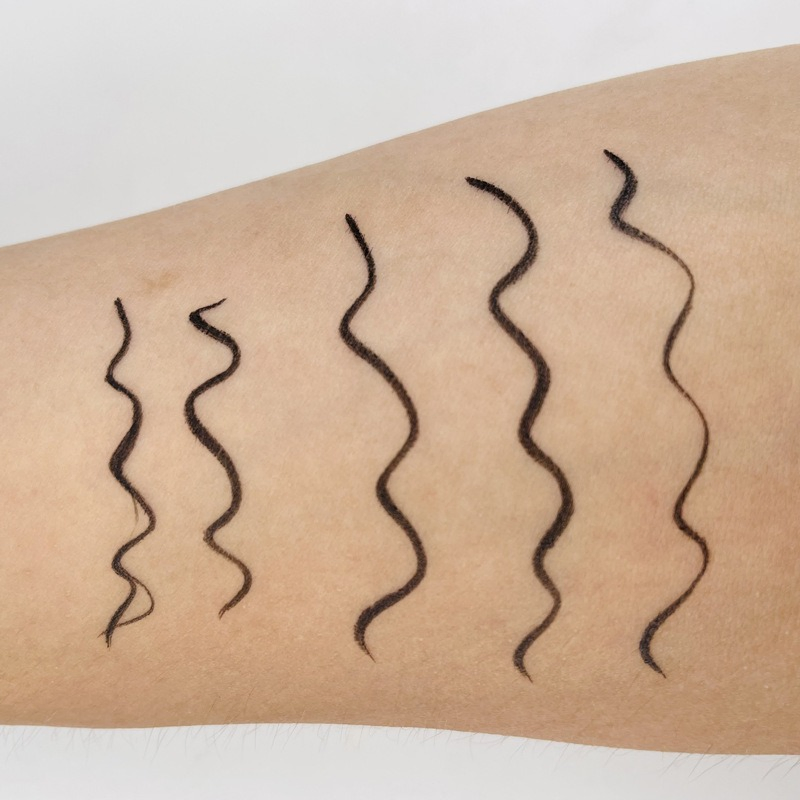 Long-Lasting Smudge-Proof Eye Liner Vegan Waterproof Liquid Eyeliner in Matte Black and Pink