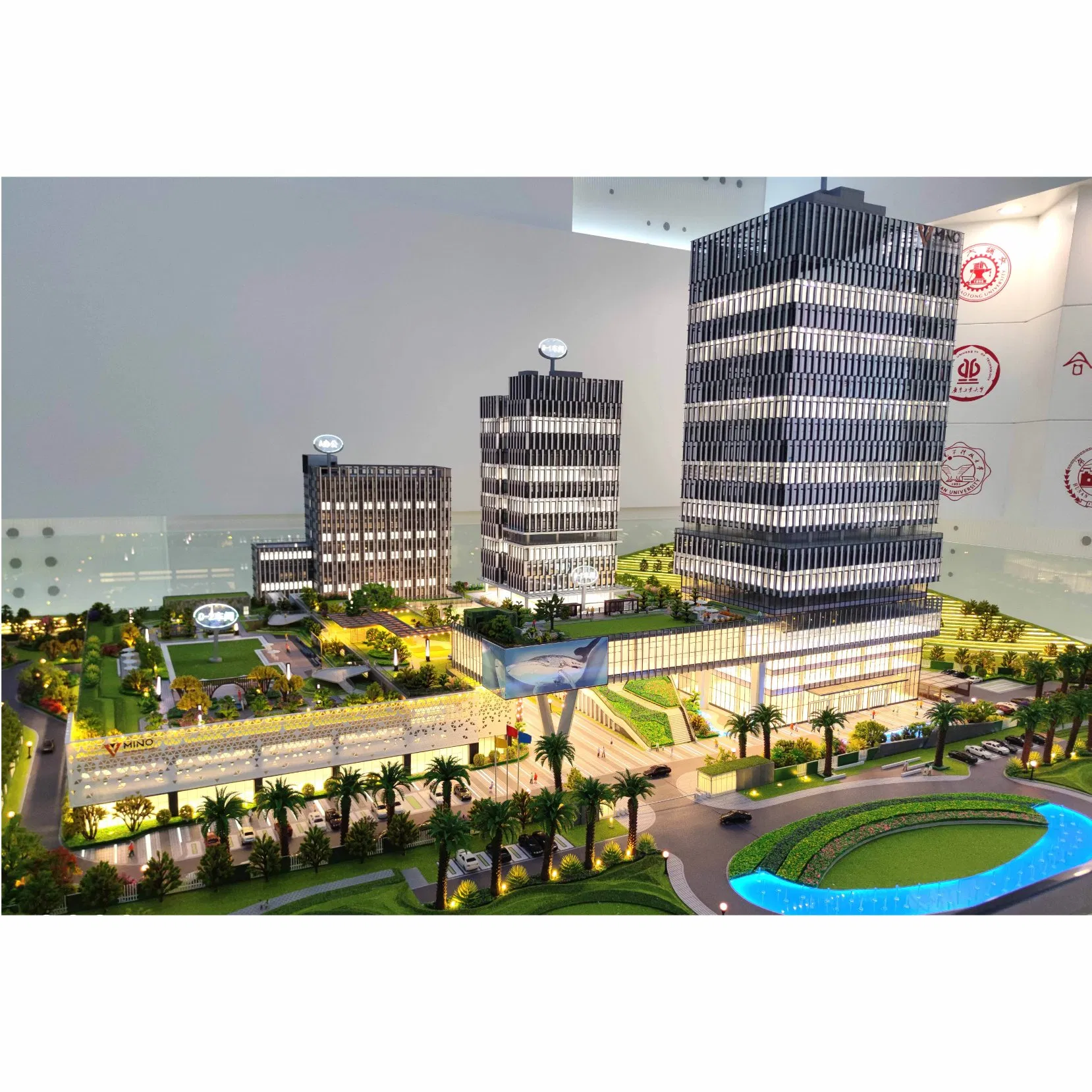 3D Rendering Design Scale Model for Residential Buildings Used for Display