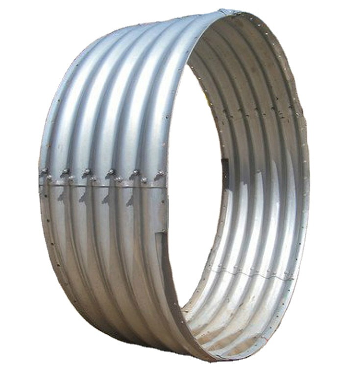 Large Diameter Bridge Assembly Galvanized Metal Tunnel Steel Culvert for Drainage