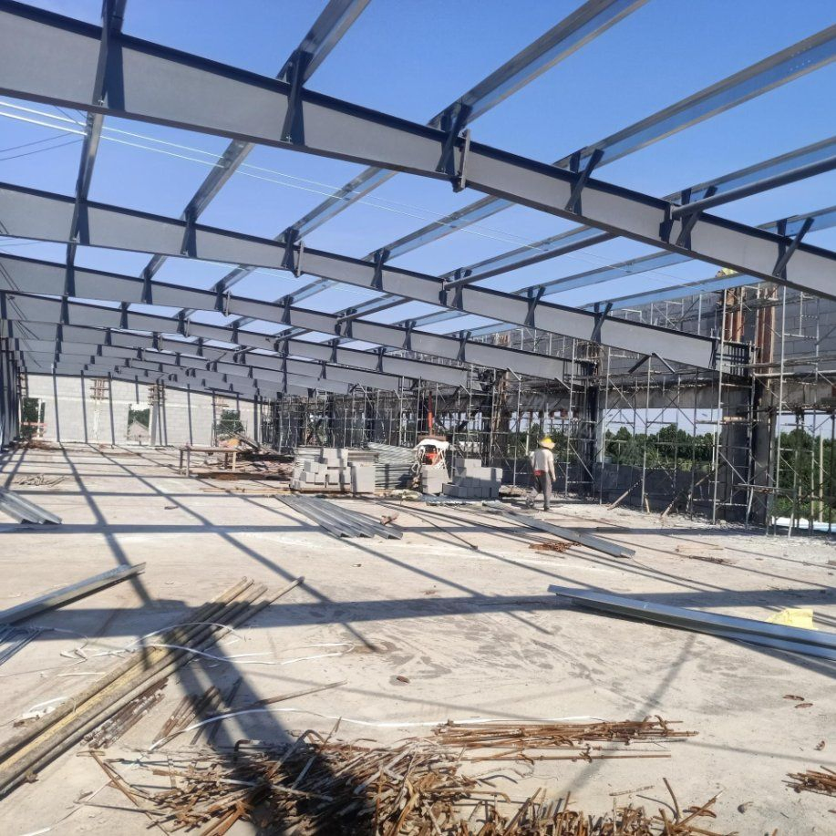 Lightweight High Load Bearing Steel Structure Framework for Large Span Industrial Buildings