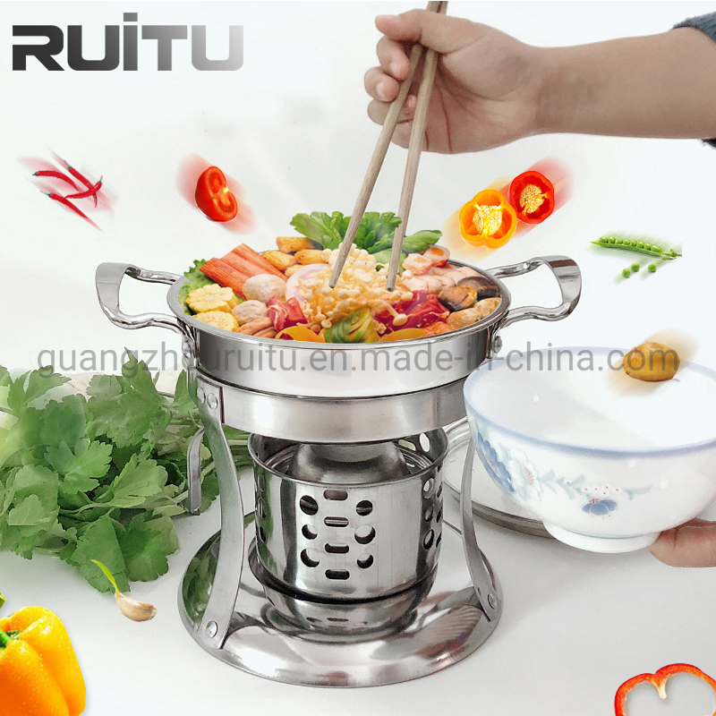 Other Hotel & Restaurant Supplies High Standard Qualit Hot Chef Pots Stainless Steel 1.8L Mini Fuel Chafing Dish Food Warmer Hot Pot Stove for Serving Food