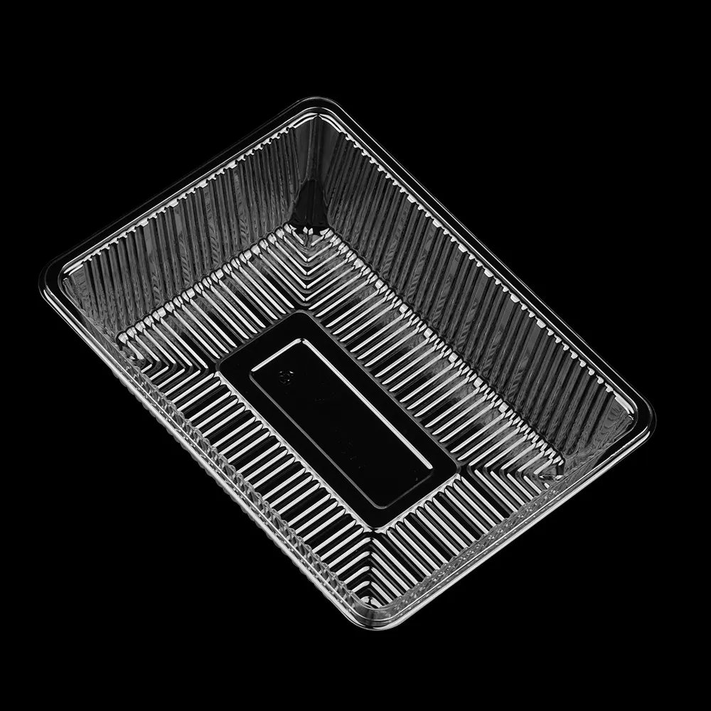 Disposable packaging vacuum forming plastic tray for microgreen lettuce