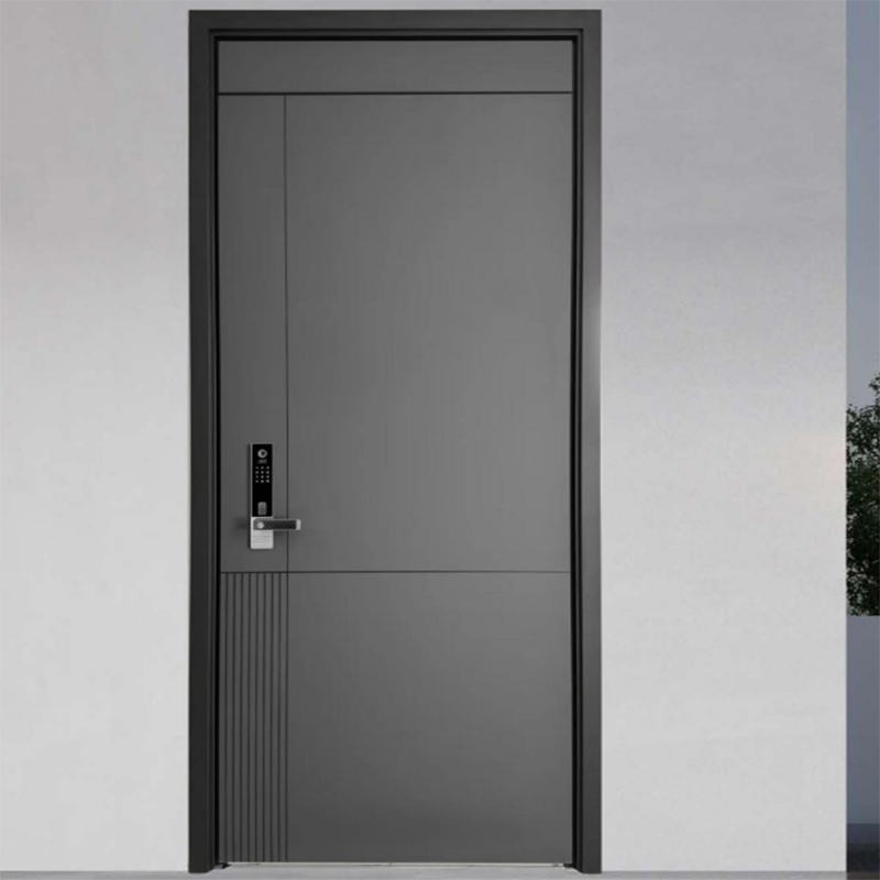 13. Premium Soundproof Fire-Resistant Metal Cast Aluminum Exterior Residential Security Entrance Door for Hotel Room Door