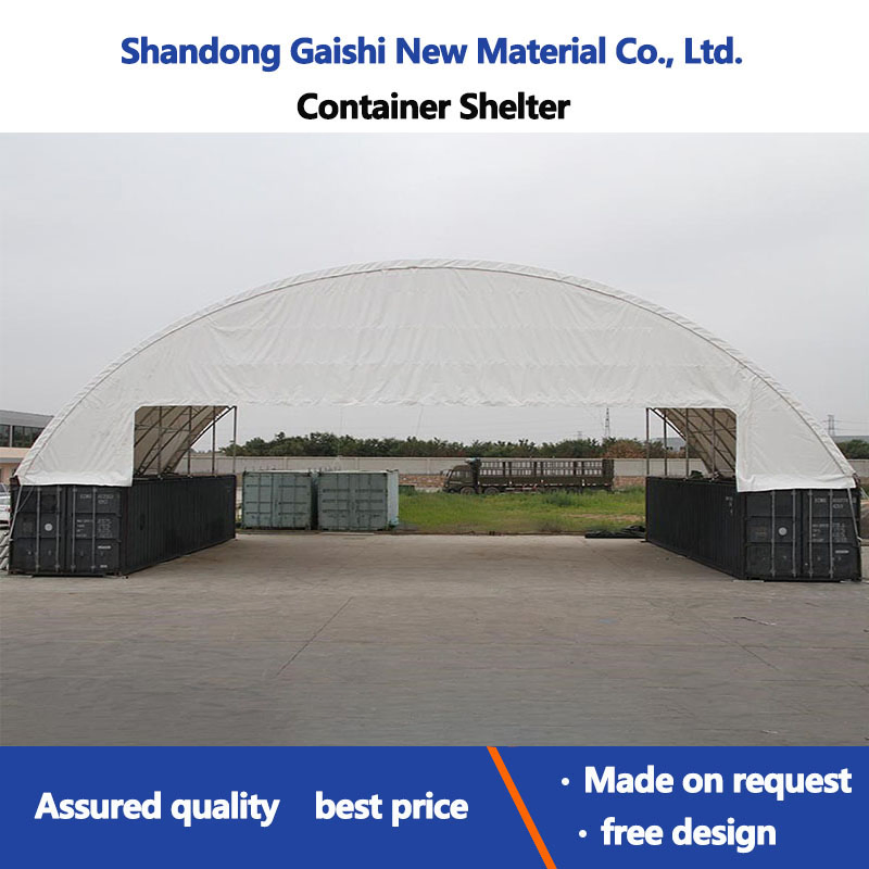 High Quality Galvanized Steel Pipe PVC Material Storage Dome Canopy Container Shelter Warehouse Tent
