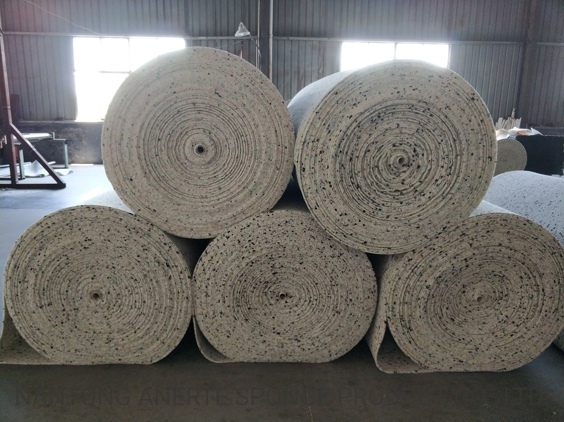 Rebond Foam Carpet Underlay with Moisture Barrier for Apartment Use