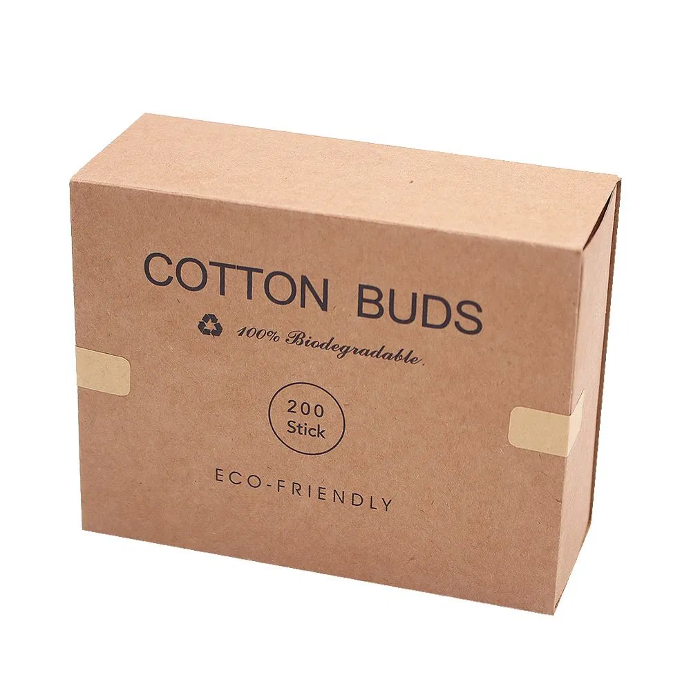Plastic-Free Bamboo Cotton Swabs Pure Natural