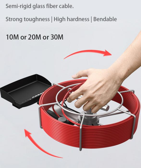 Pipelines Inspection Camera with 18mm Lens Head, 20mts