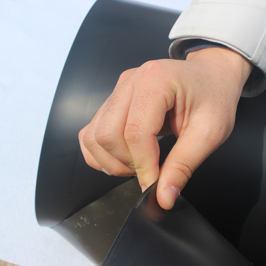 0.25-3mm Thickness Black Smooth HDPE PVC Geomembrane Waterproofing for Lake Fish Farm Aquaculture Pond Liner