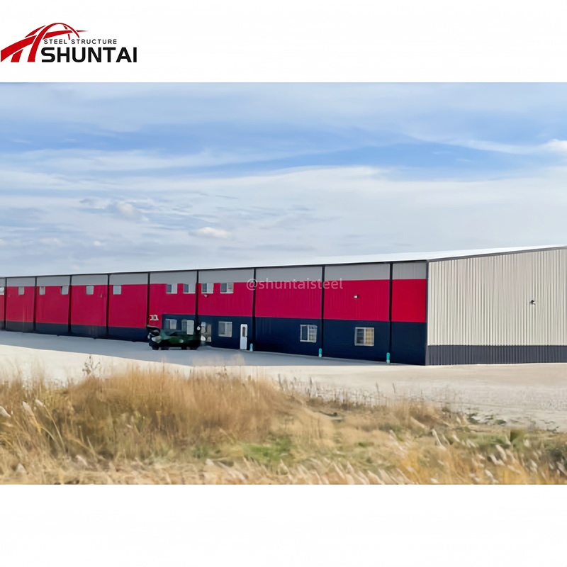 China Factory Building Galvanized Metal Material New Design Workshop Prefab Warehouse Modular Light Heavy House Prefabricated Construction Steel Structure